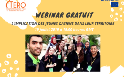 FREE WEBINAR | THE INVOLVEMENT OF YOUNG PEOPLE IN THE TERRITORIES OF THE OASES – 19 JULY AT 16 CET